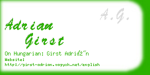 adrian girst business card